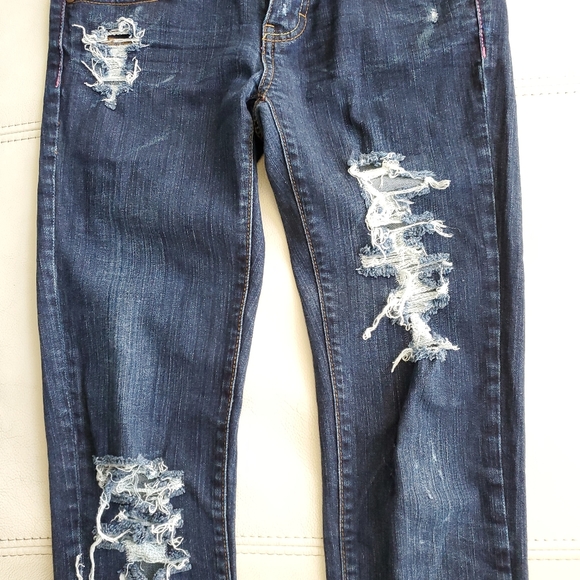 2/40$ Victoria Secret PINK ripped skinny jeans - Picture 4 of 9